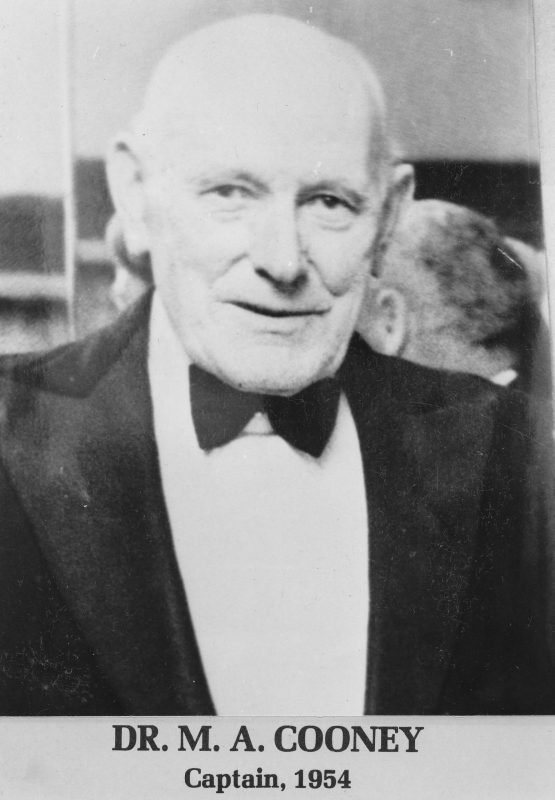 Dr. M. A. Cooney 1954
